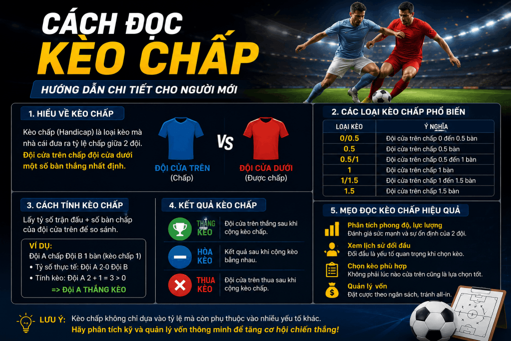 cách đọc kèo chấp