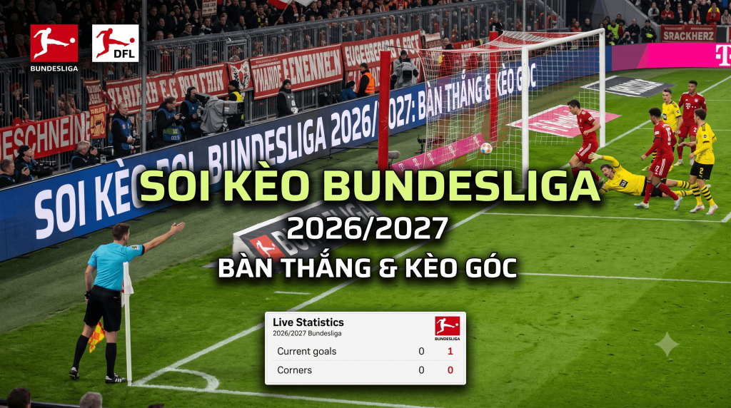 Chiến thuật soi kèo Bundesliga 2026/2027 Bàn thắng & Kèo Góc hiệu quả cao 3 soi kèo bàn thắng kèo góc